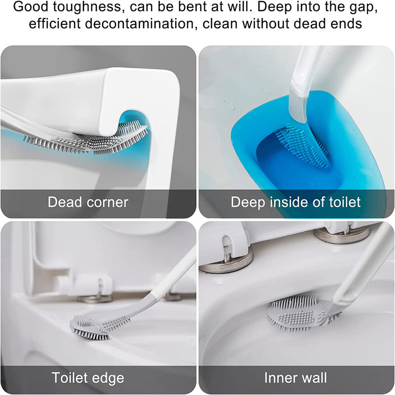 1pc Long Handled Toilet Brush Golf Shape Toilet Brush