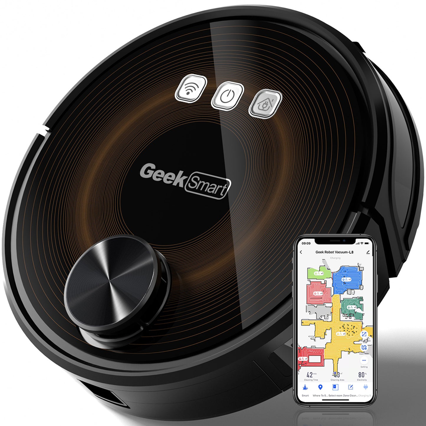 Geek Smart L8 Robot Vacuum Cleaner And Mop