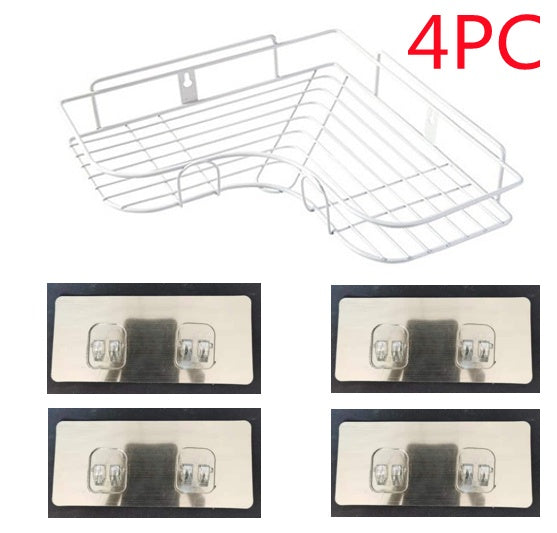 Punch-free Wall Bathroom Storage Rack Kitchen Corner