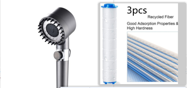 3 Modes Shower Head High Pressure Showerhead Portable Filter