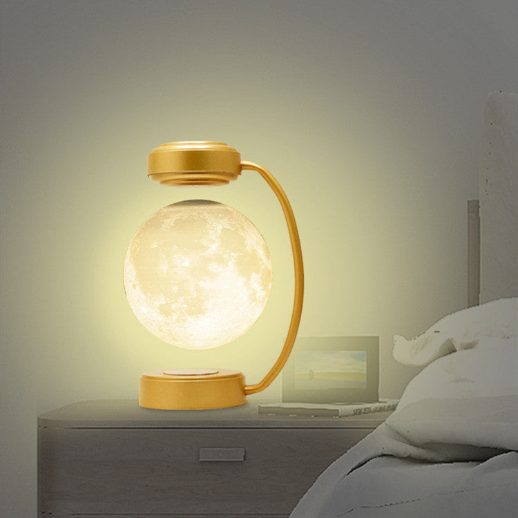 3D LED Moon Night Light Wireless Magnetic Levitating Ball Lamp