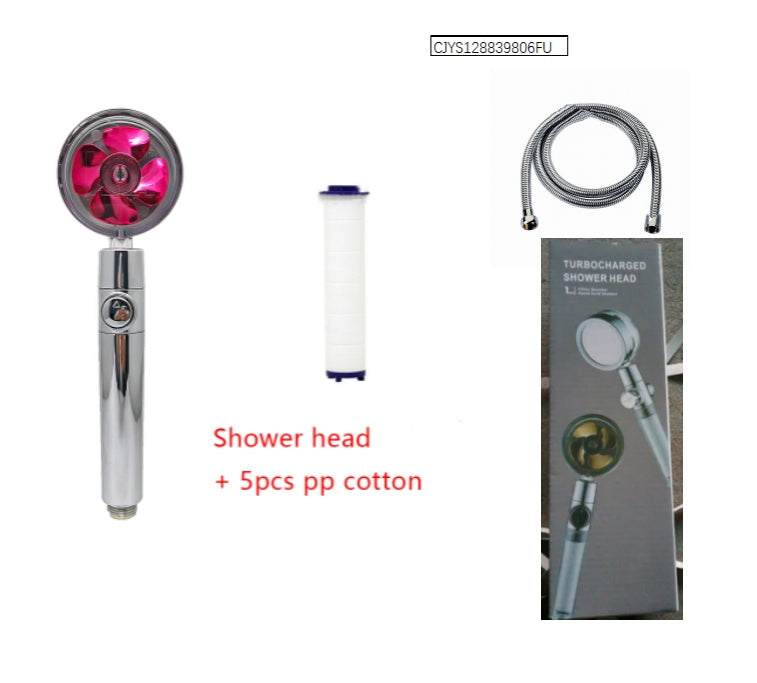 Shower Head Water Saving Flow 360 Degrees Rotating