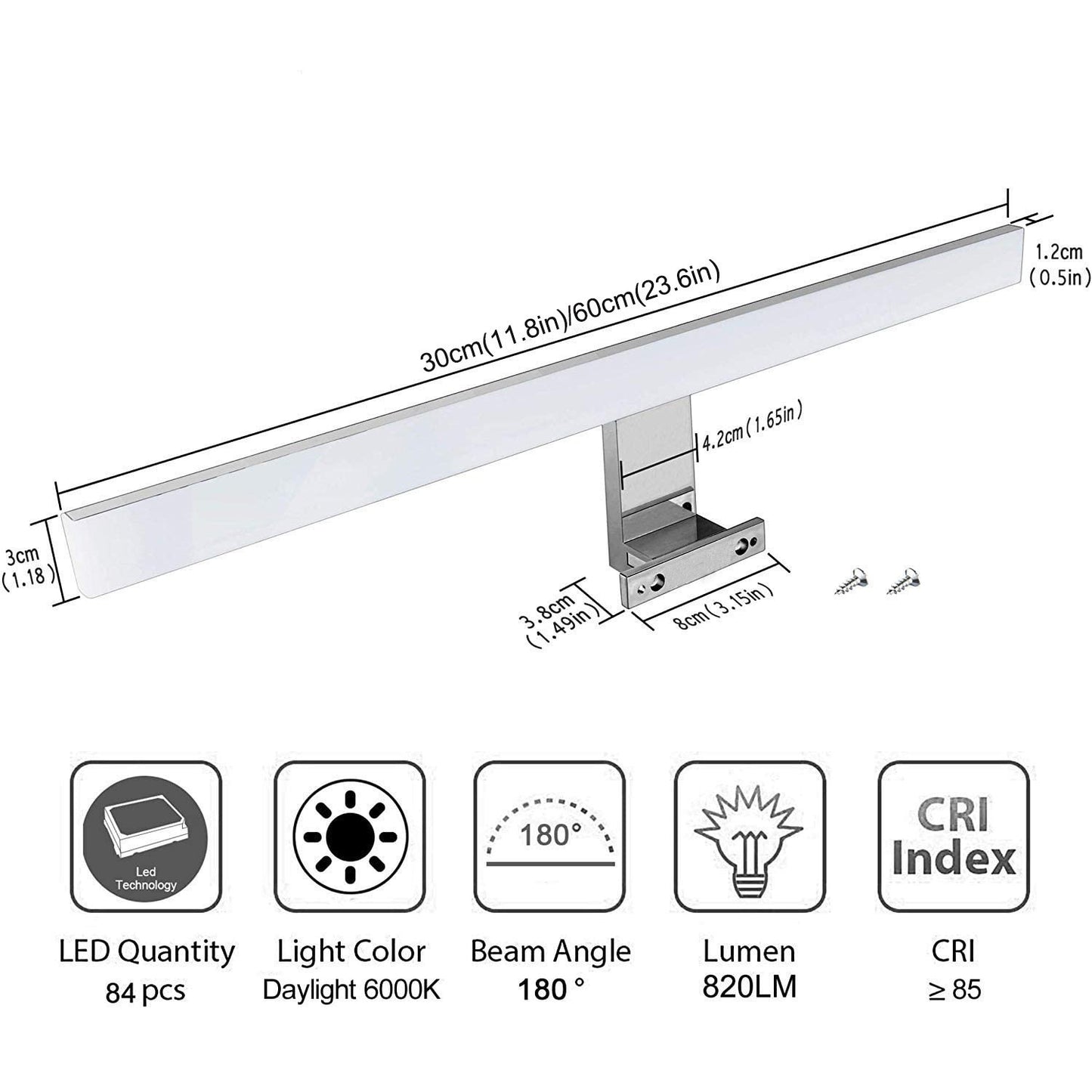 Bathroom Cabinet LED Mirror Front Light