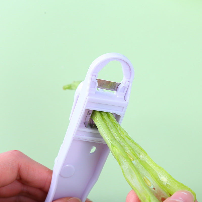 Green Bean Slicer Cutter Cut Fruit Vegetable Stringer Peeler