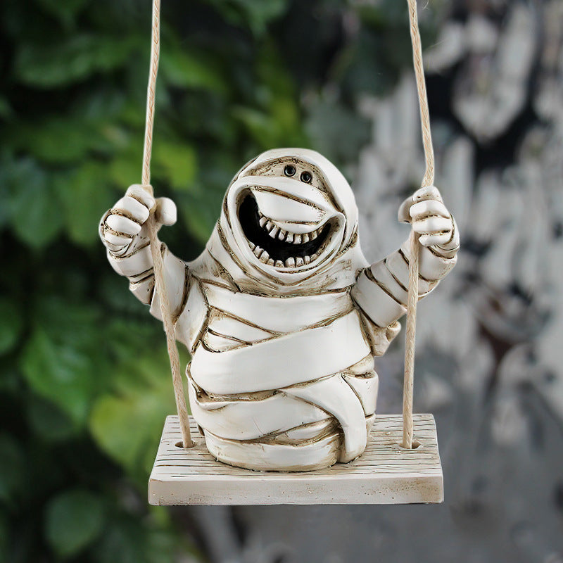 Mummy Tree Swing Pendant Outdoor Garden Tree Hanging Ornaments