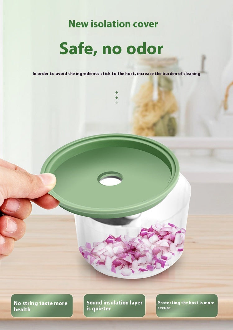 USB Rechargeable Electric Garlic Press Portable Food Chopper