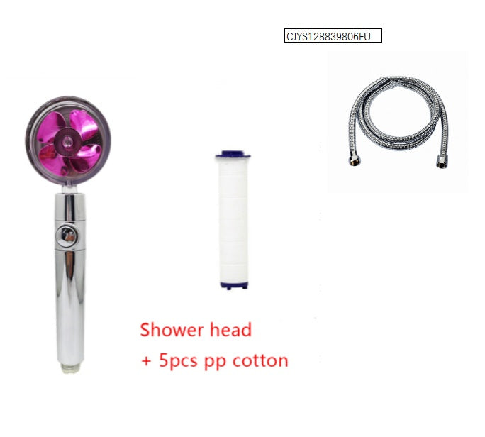 Shower Head Water Saving Flow 360 Degrees Rotating