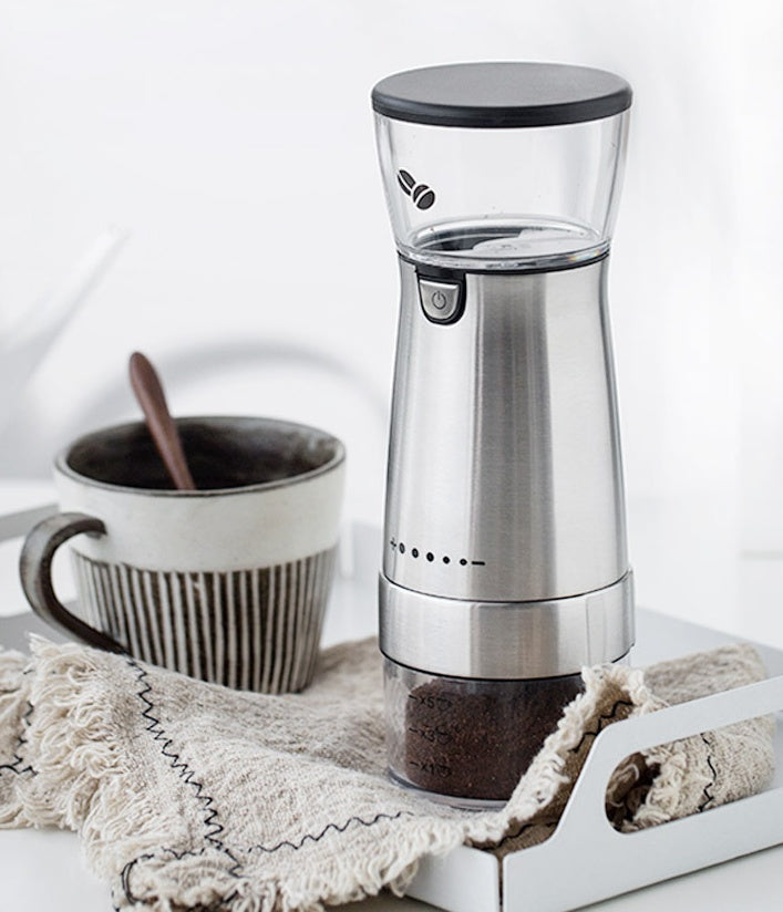 Electric Coffee Grinder Stainless Steel Adjustable Hand Grinder