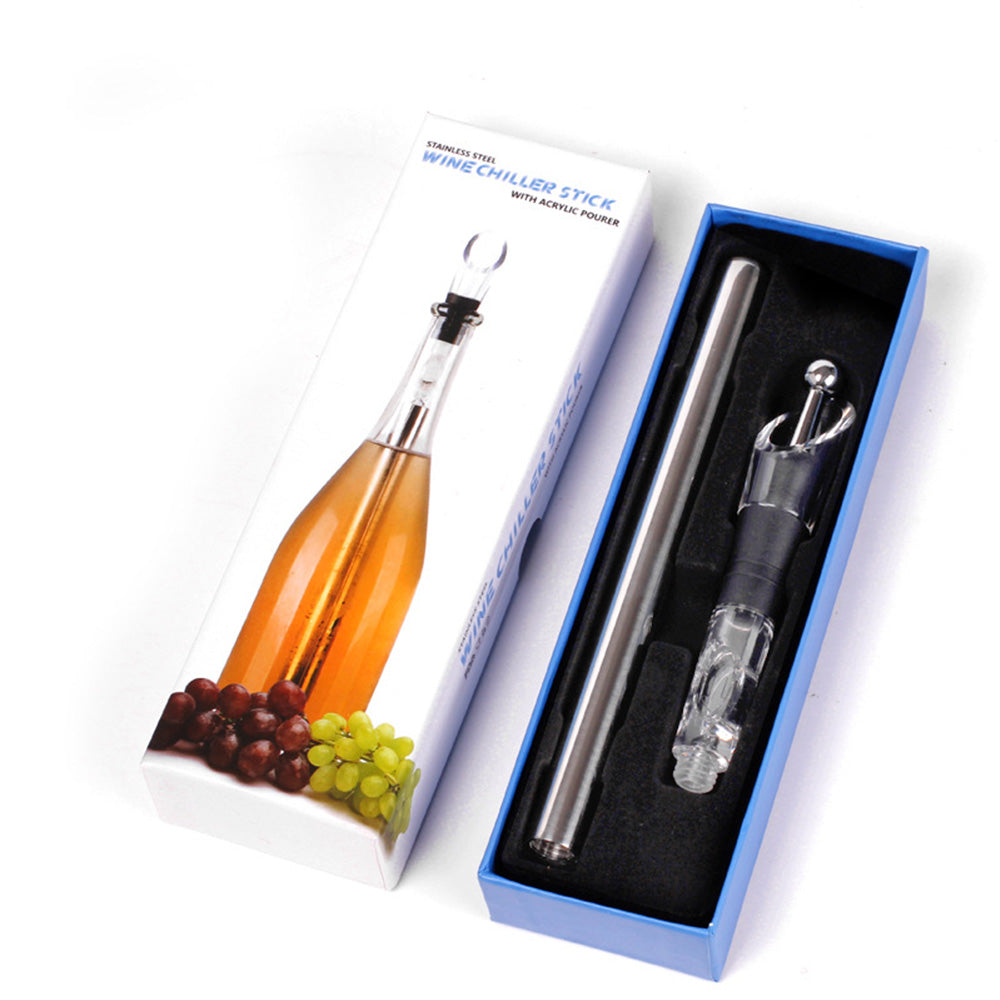 Wine Bottle Cooler Stick Stainless Steel Wine Chilling Rod