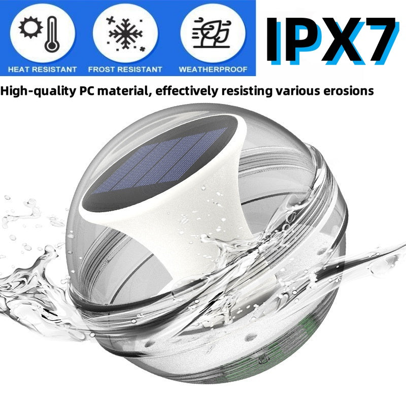Solar Pool Lights, LED Outdoor IPX7 Waterproof Pond Lights