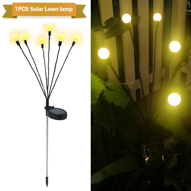 Simulation Firefly Solar Light Outdoor Garden Decoration Lawn Landscape Lamp