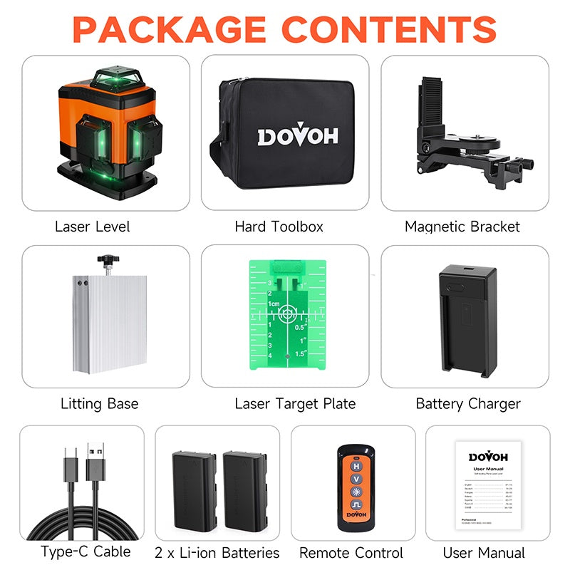 Floor Laser Level 4x360 - Dovoh K4-360G