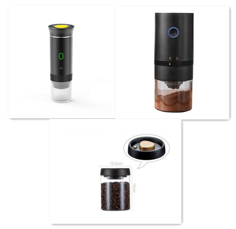 Electric Grinder Coffee Travel Handy 3 In1 Espresso