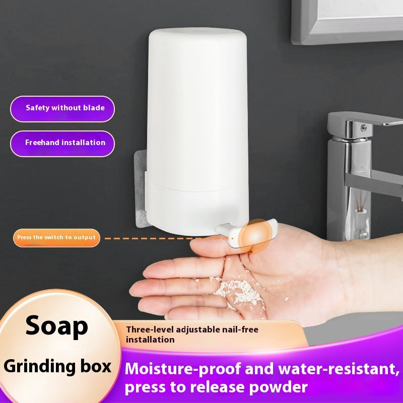 Soap Grinder Dispenser Soap Box Wall Mounted Dry Organizer