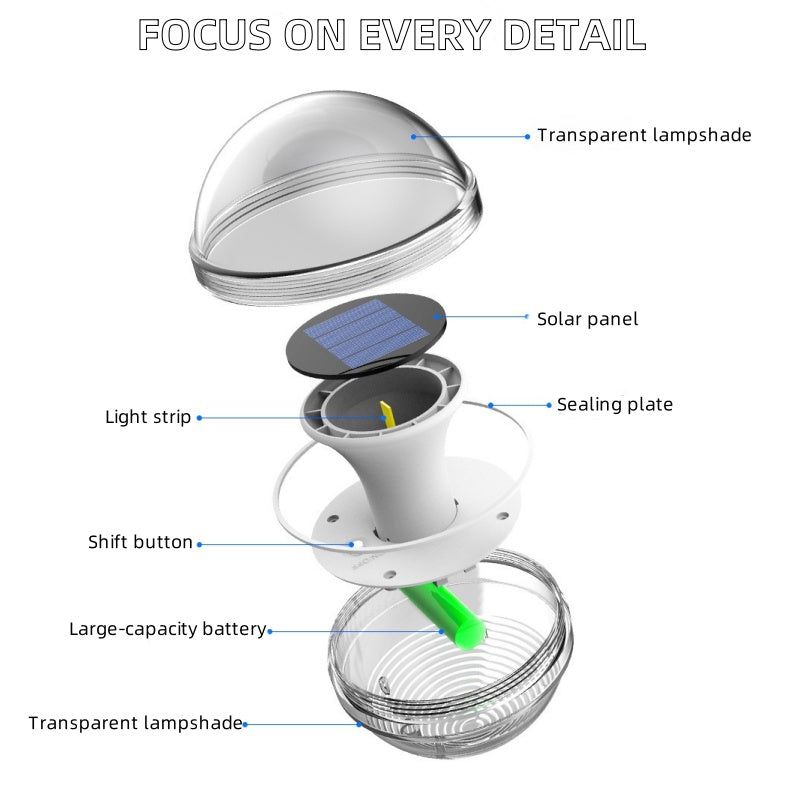 Solar Pool Lights, LED Outdoor IPX7 Waterproof Pond Lights