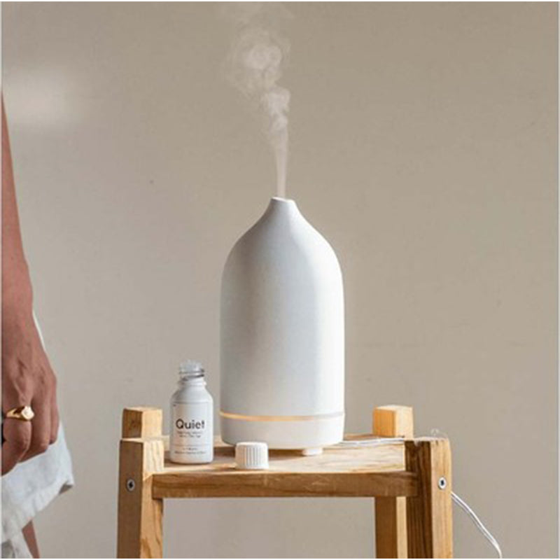 Air Humidifier Ceramic Aroma Diffuser 5 Colors 100ml Ultrasonic Essential Oil Diffuser