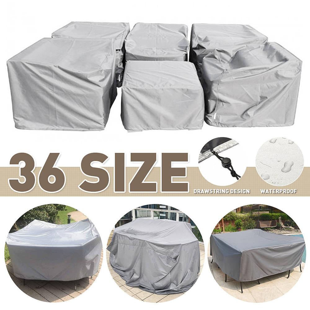 Furniture Covers Waterproof Rain Snow Chair Table Chair Dust Proof Cover With Bag