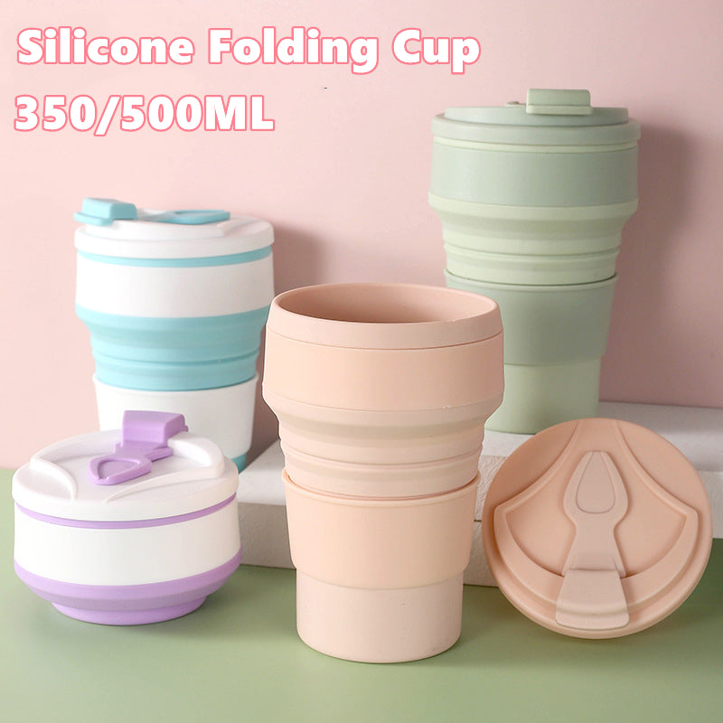 Kitchen Gadgets Folding Cup Collapsible Mug With Cover