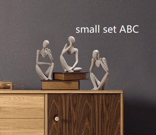Creative Abstract Character Jane Ou Thinker Ornaments