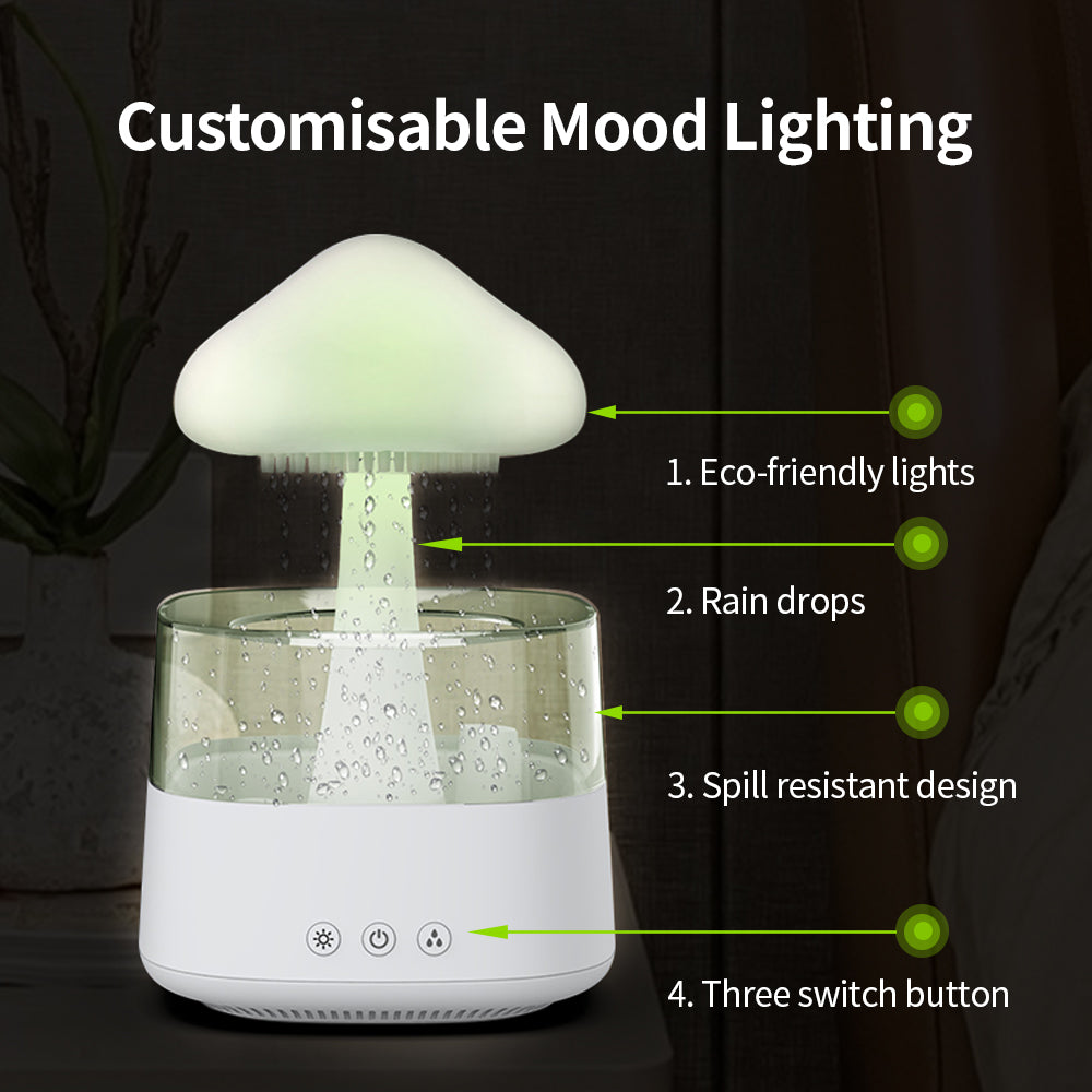 New Arrival Rain Cloud Humidifier Rain Drip Mushroom Humidifier