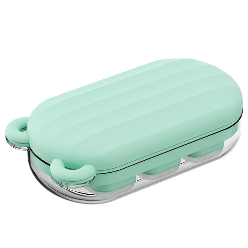 Press Ice Tray Silicone Ice Cube Mold 6 Grids Ice Maker