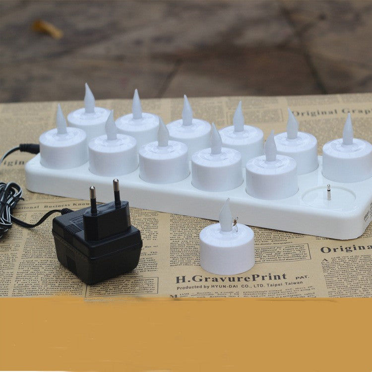 12 LED Rechargeable Electronic Candles