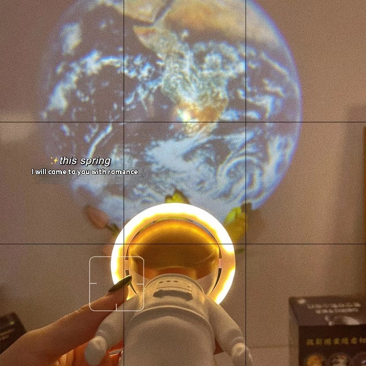 New Astronaut Star Projector Lamp Ins Touch Lamp Bedroom