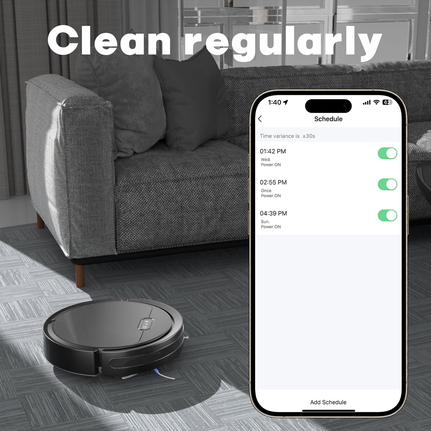 Robot Vacuum And Mop, 3 In 1 Combo Cleaner For Home