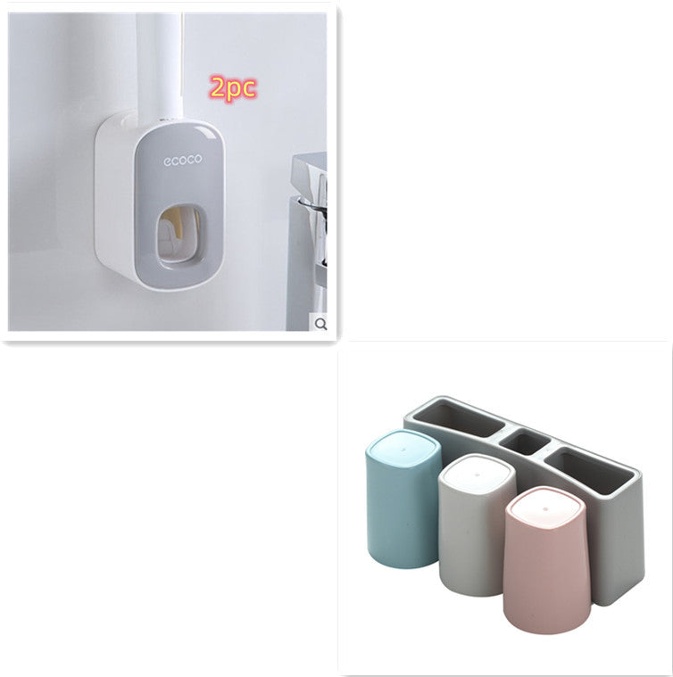 Wall Mounted Automatic Toothpaste Holder Bathroom