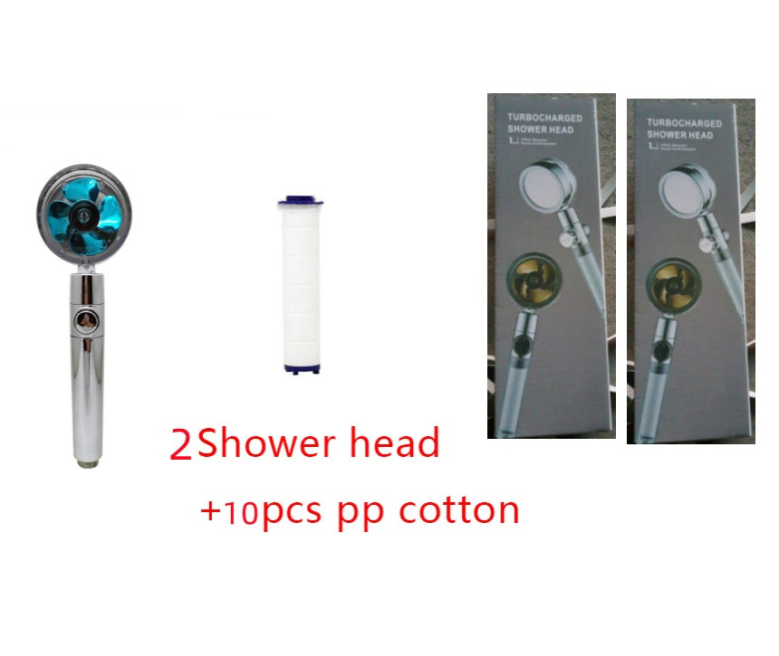 Shower Head Water Saving Flow 360 Degrees Rotating