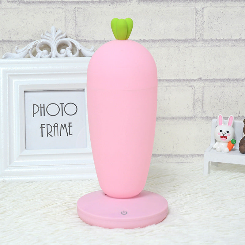 Small Night Lamp Creative Cartoon Carrot USB Rechargeable Desk Lamp