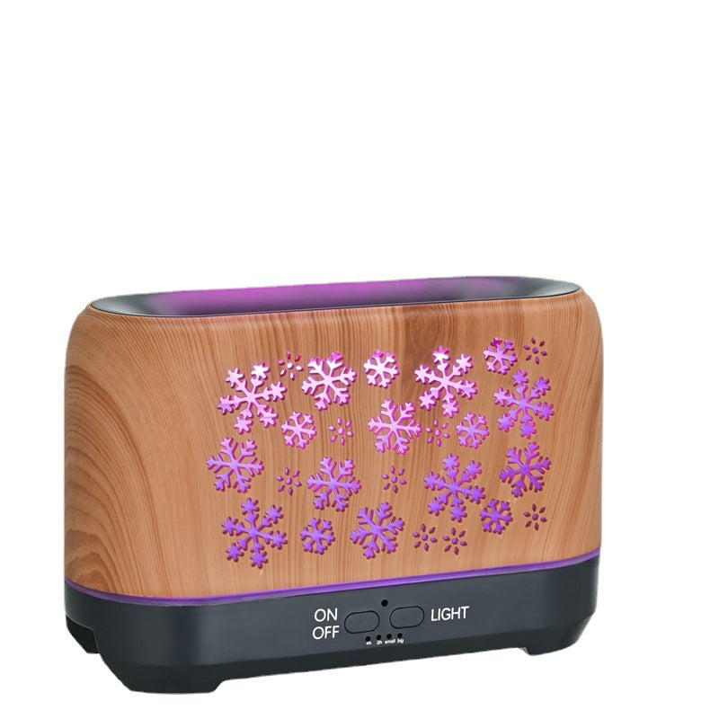 Snowflake Pattern Humidifier Household Colorful Aromatherapy