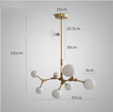 Dining Lamp Bedroom Bar Designer Magic Bean Chandelier