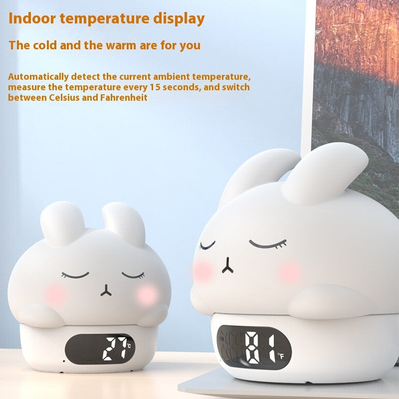 Silicone Racket Light With Two Sets Of Alarm Clocks