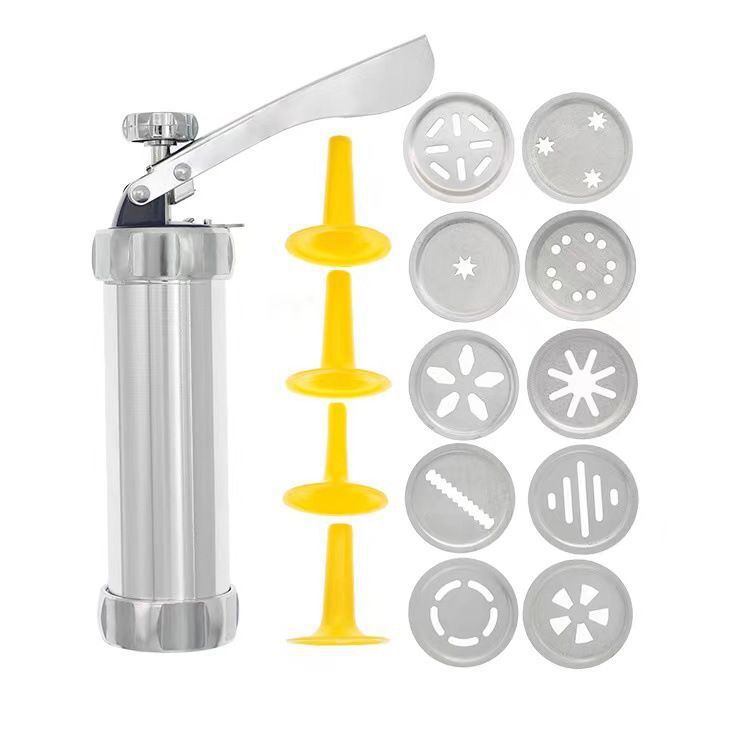 Cookie Press Gun And Icing Set Alloy Churro Maker