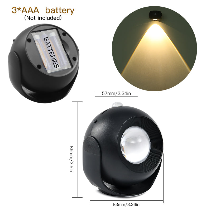 Adjustable Angle Human Sensing Light Wireless Sunset Light