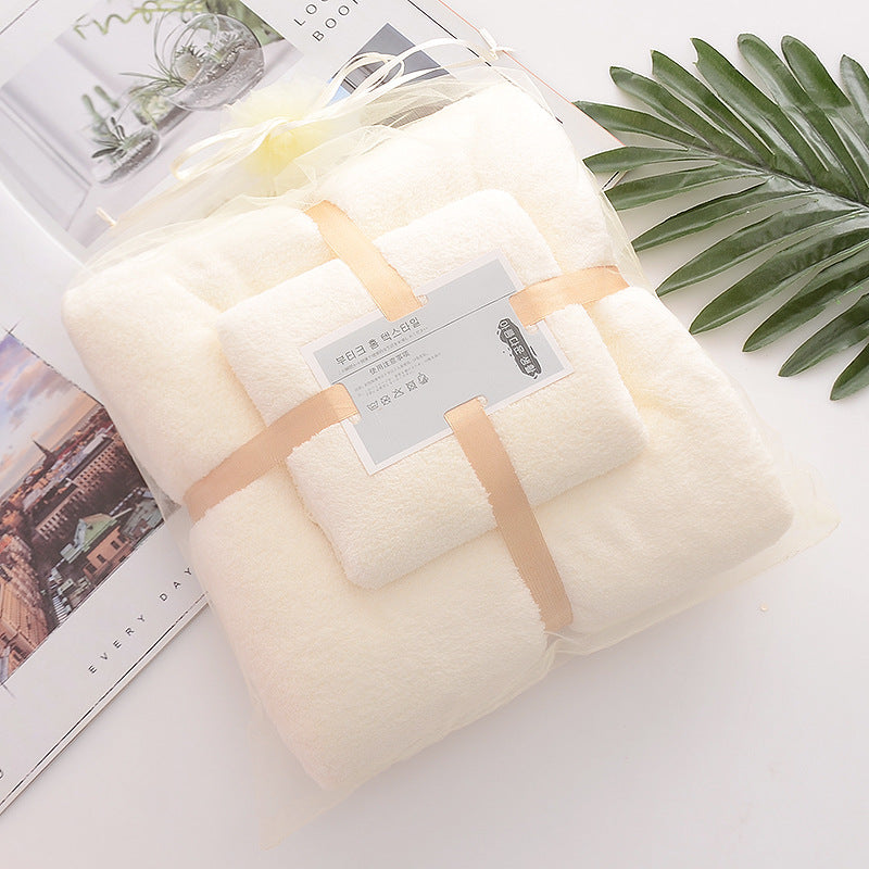 High-density Coral Fleece Absorbent Soft Bath Towel Face Towel