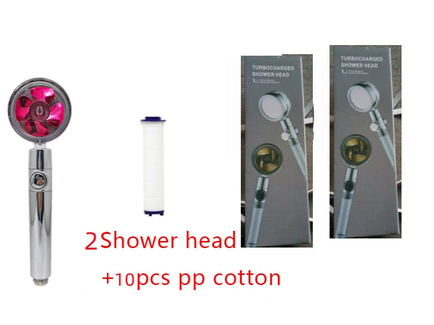 Shower Head Water Saving Flow 360 Degrees Rotating