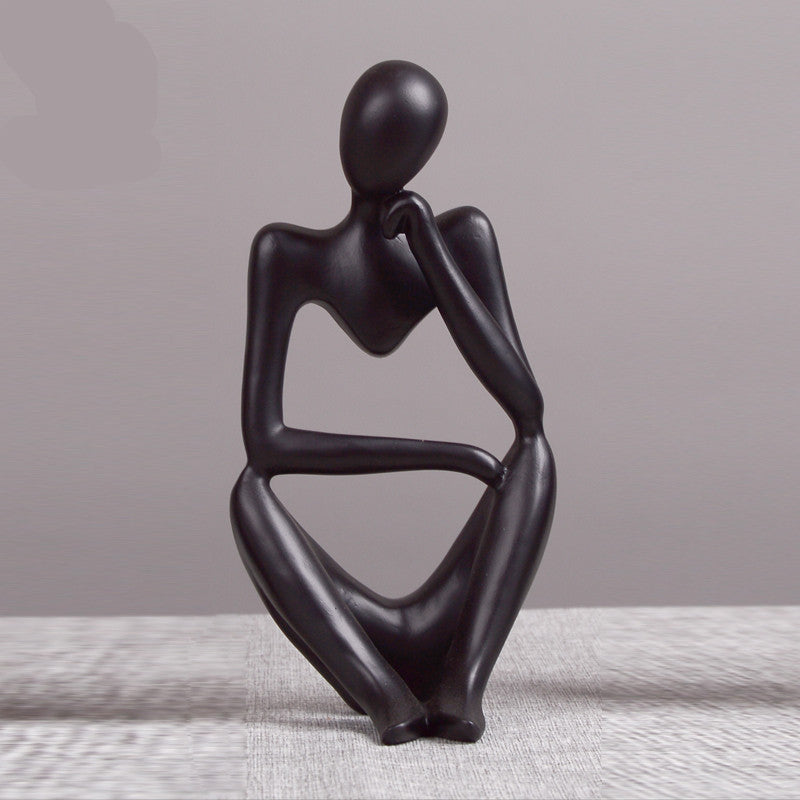 Thinker Resin Study Room Living Room Home Craft Decoration