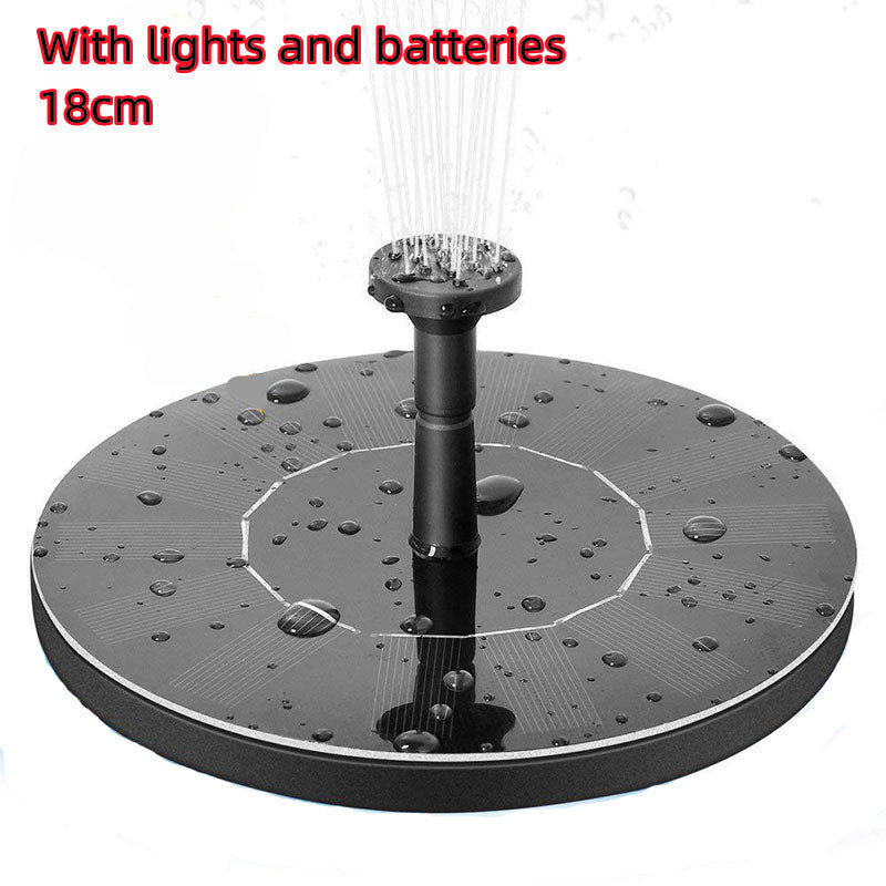 Solar Fountain  Water  Outdoor Garden Circular Floating