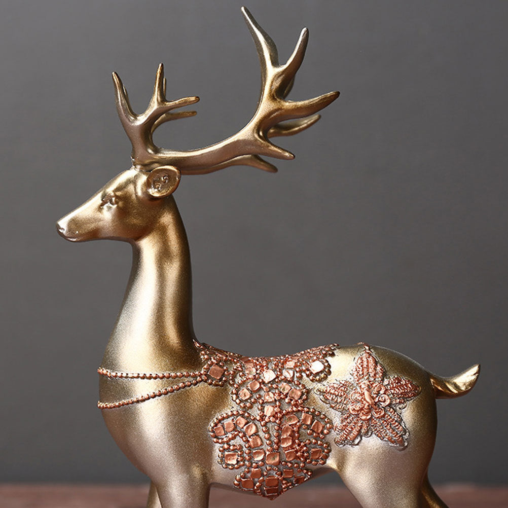 Creative Home Furnishing Deer Natural Resin Decoration