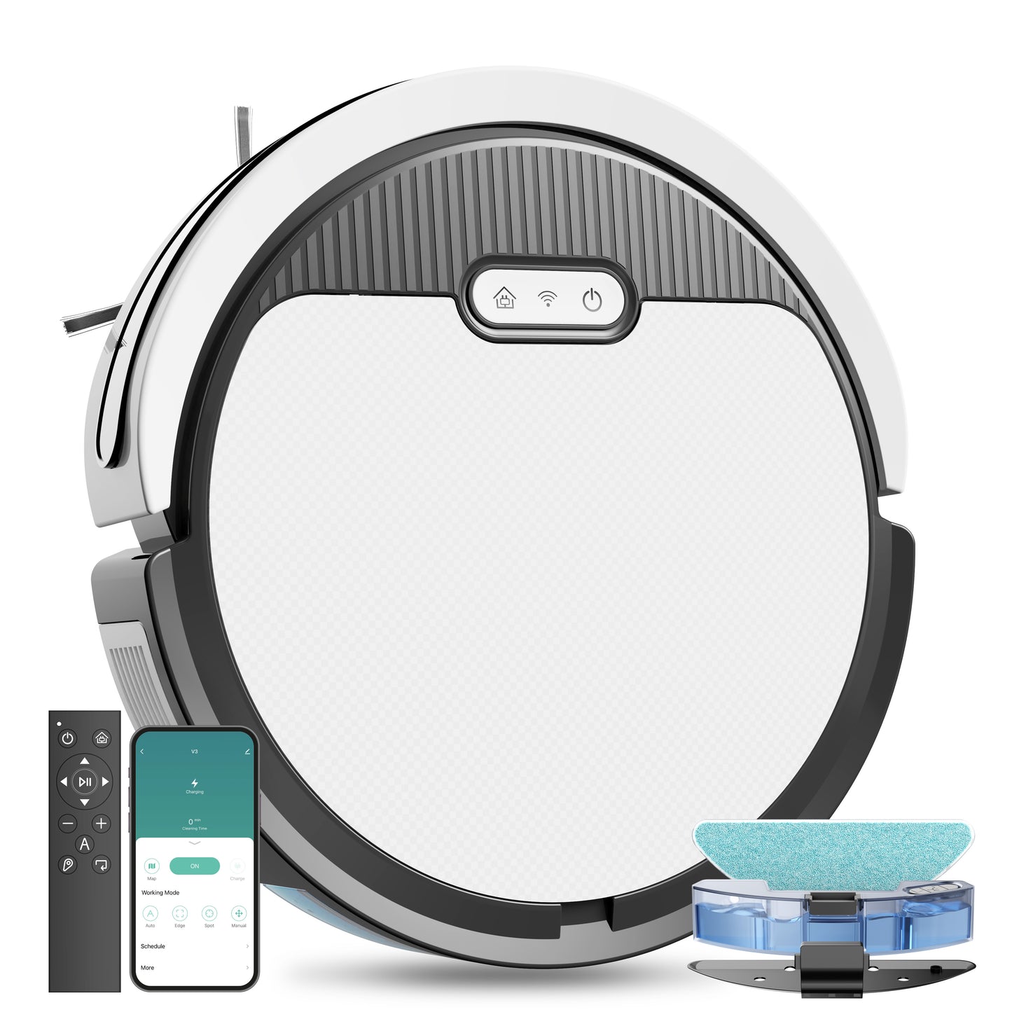 Robot Vacuum And Mop, 3 In 1 Combo Cleaner For Home