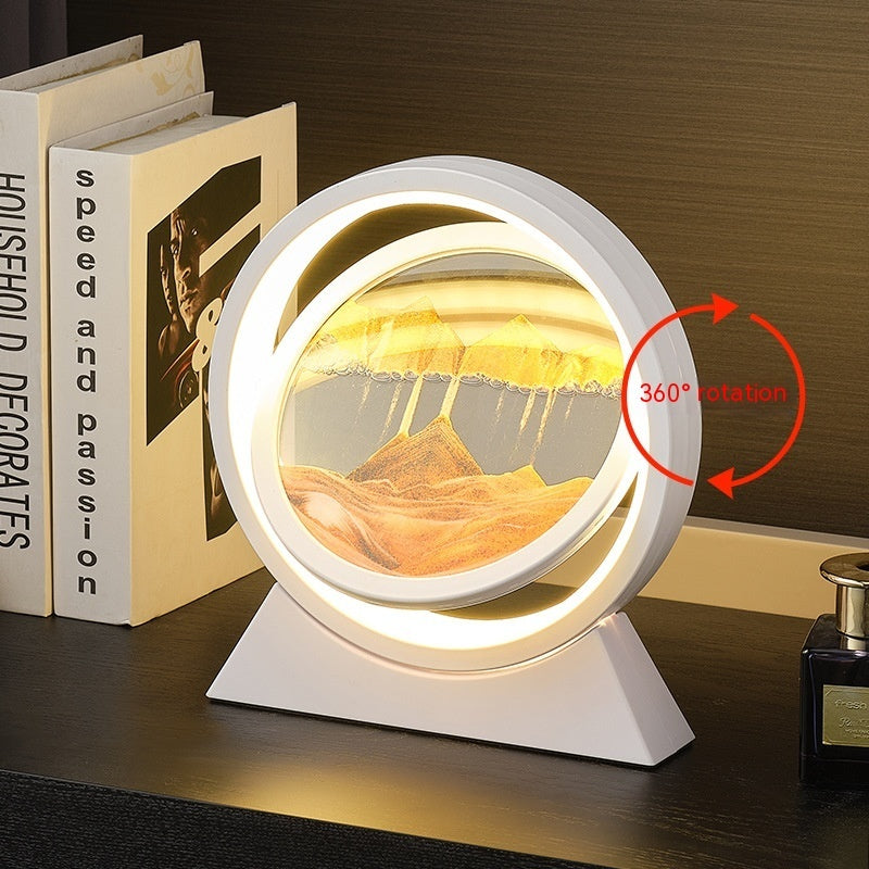 Quicksand Painting Hourglass Decoration Small Night Lamp Atmosphere Gift