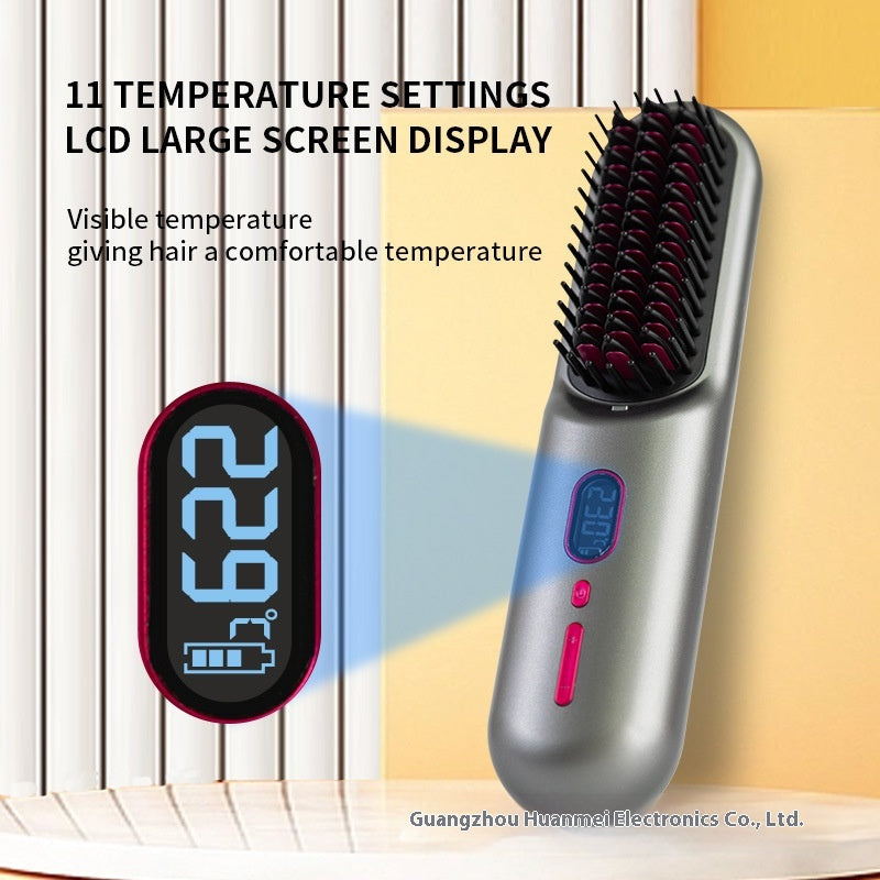Straight Comb Anion Hair Straightener Dual-use Electric Hair Curler