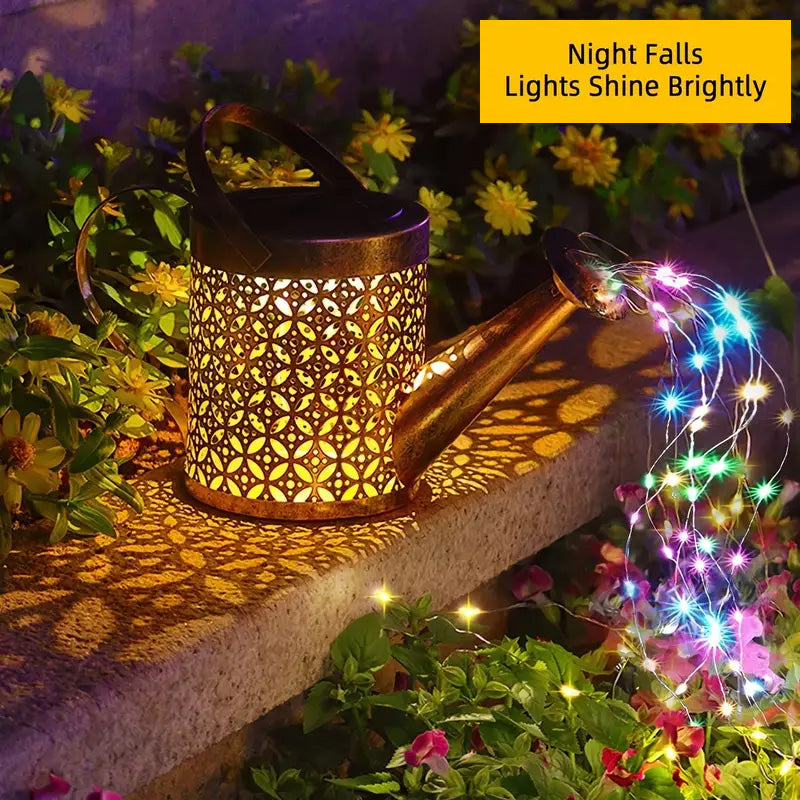Watering Can Lights Copper Solar Garden Lights