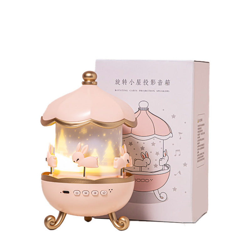 Night Light Projector Kids Nursery Children Room Space Rotation