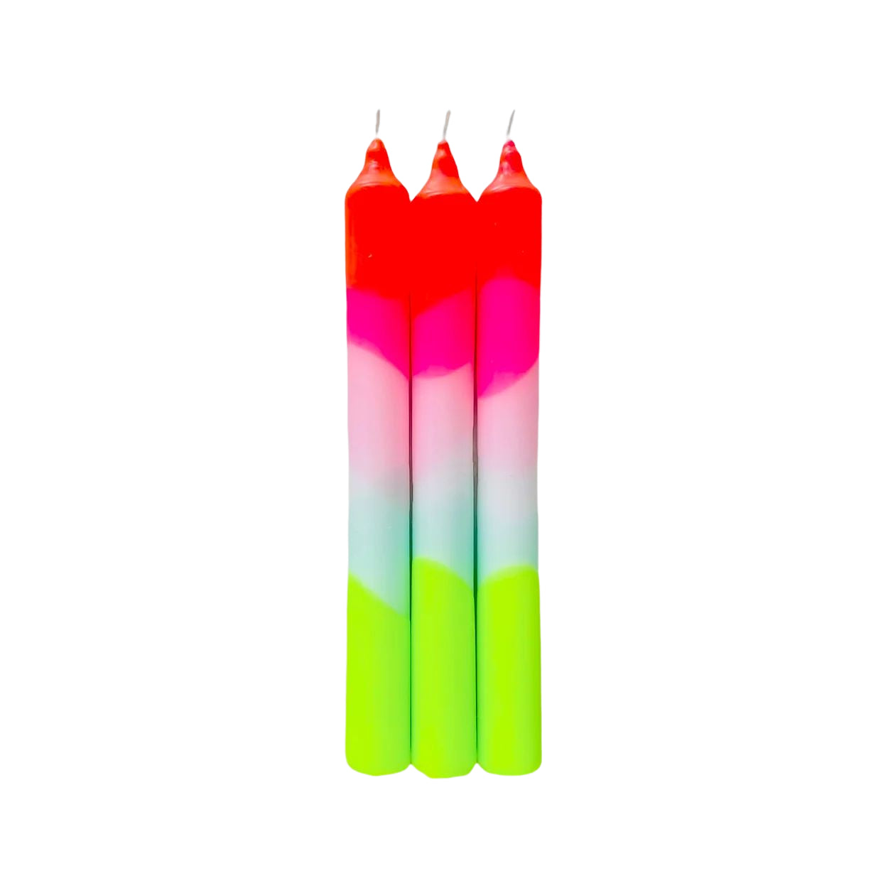 Design Spiral Handmade Colored Wax Neon Candles For Creative Gifts