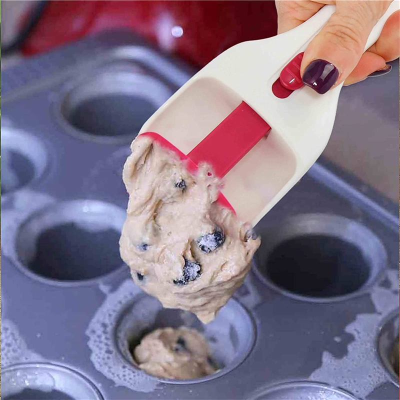 Cake Batter Scoop Can Push Labor-saving Cupcake Spoon