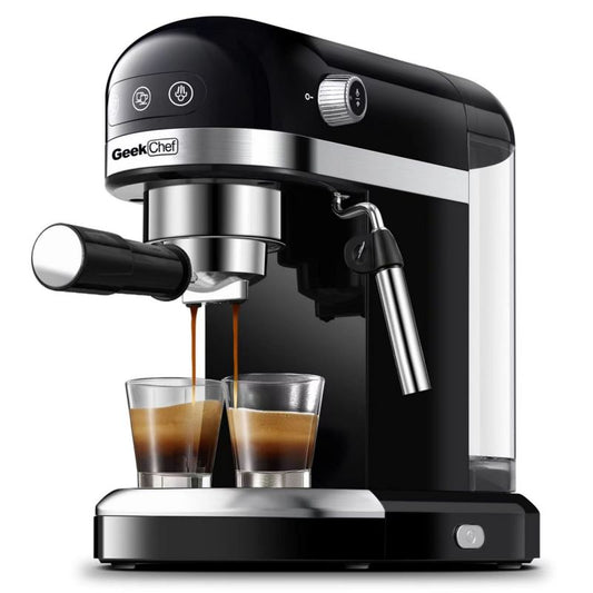 20 Bar Espresso Machine  1350W High Performance 1.4 Ldetachable