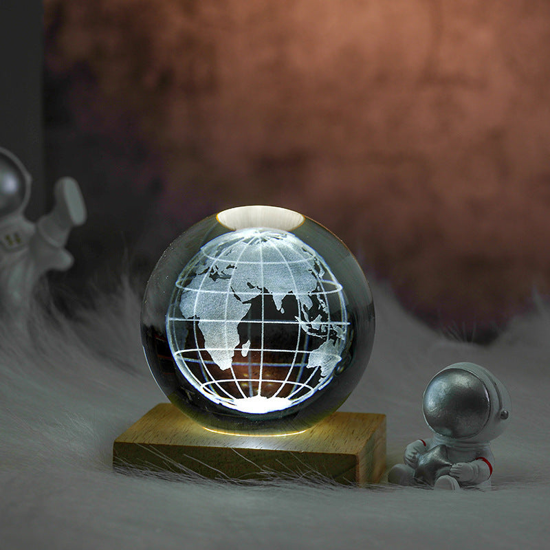 Creative Crystal Ball Ornaments 3D Inner Carving Crafts